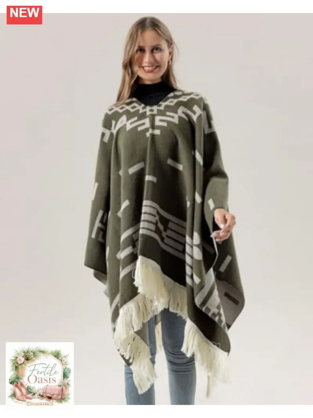 Fashion Travel Shawl Wrap Poncho Cape Long Blanket Tassels Sweater Top